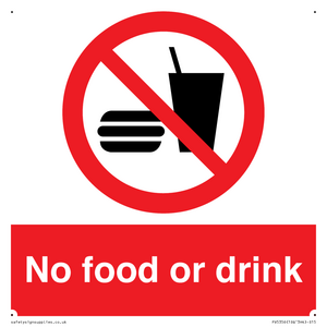 No food or drink